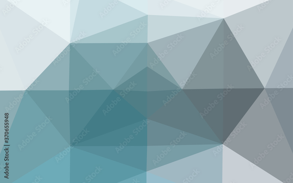 Fototapeta premium Light BLUE vector shining triangular pattern.