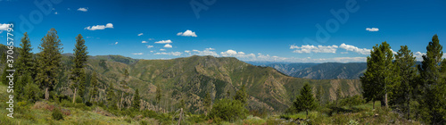 panorama of the mountains  Horse Creek Pass Idaho