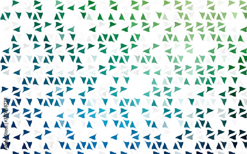 Light Blue  Green vector pattern in polygonal style.