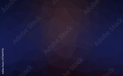 Dark Blue, Red vector low poly texture.