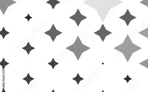 Light Silver  Gray vector texture with beautiful stars.