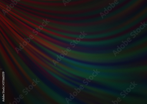 Dark Blue, Red vector backdrop with bent lines.