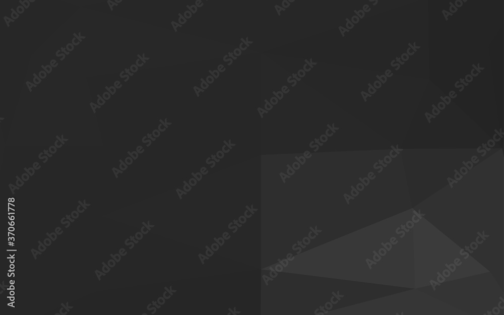 Obraz premium Dark Silver, Gray vector polygon abstract background.