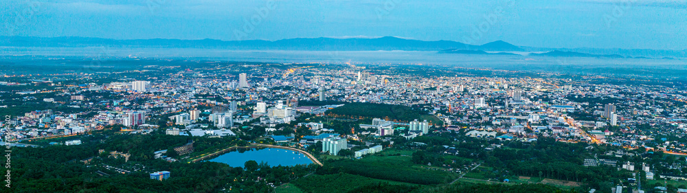 panorama of the city thailand