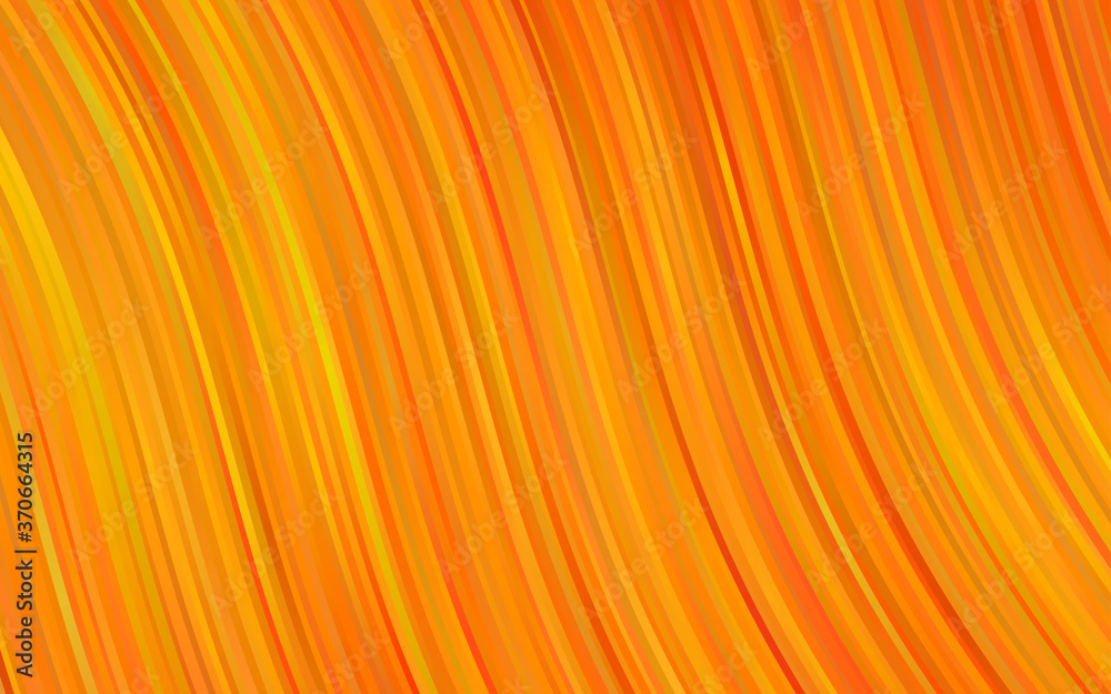Fototapeta Light Orange vector background with lamp shapes.