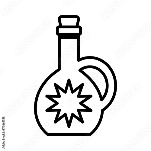 alcohol moonshine icon, line style