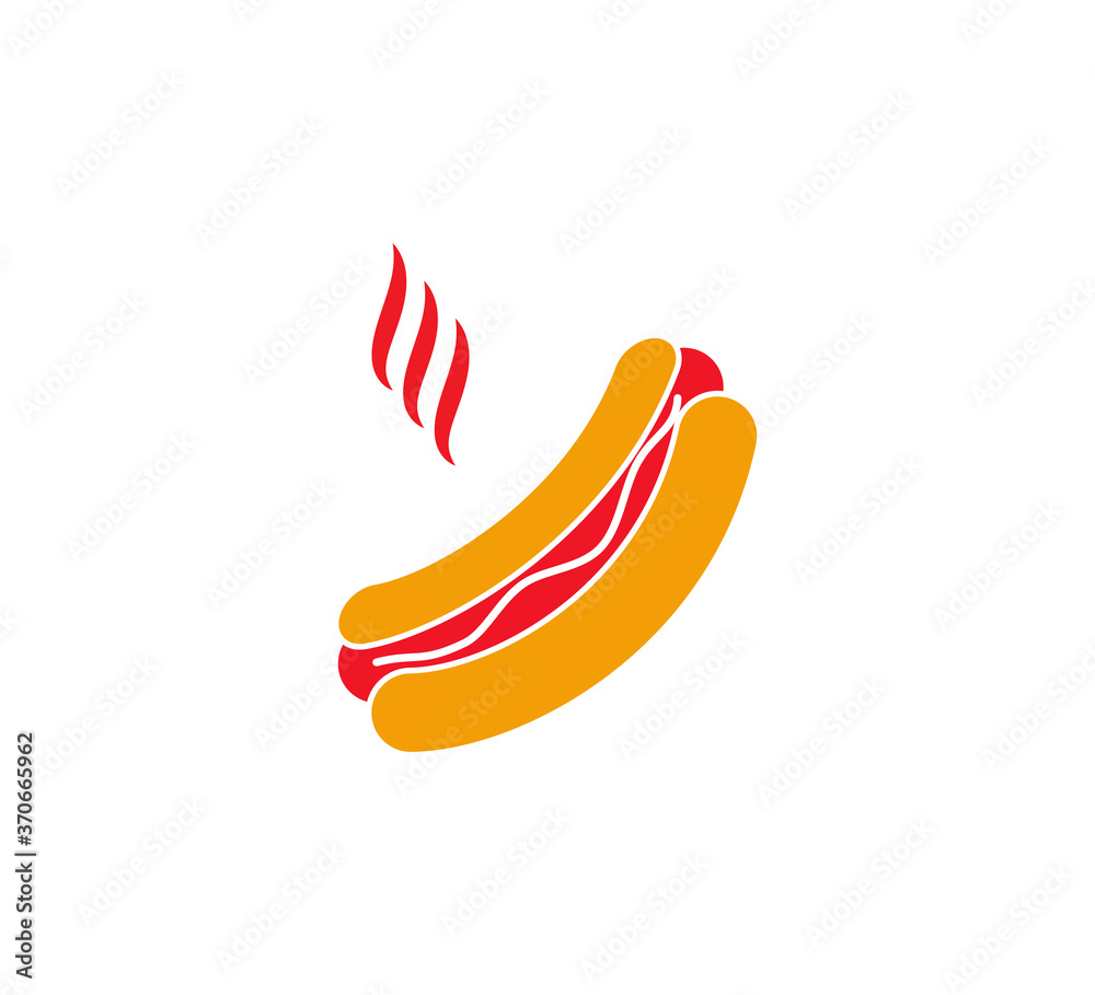 Food hamburger icon vector logo design template Food hamburger icon vector logo design template