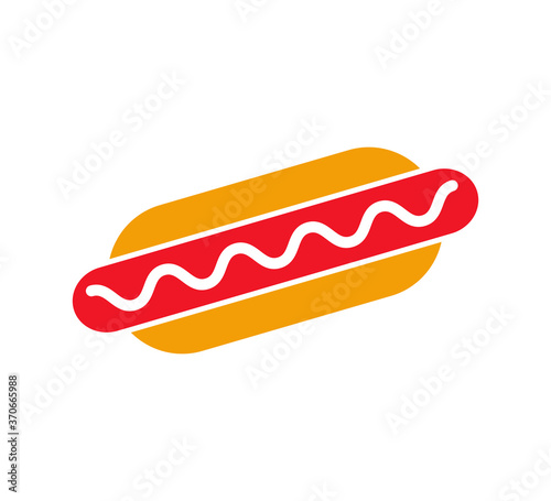 Food hamburger icon vector logo design template