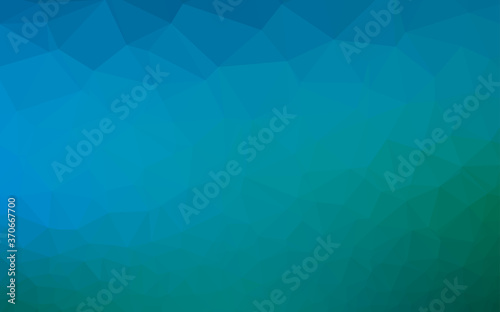 Light Blue, Green vector abstract mosaic background.