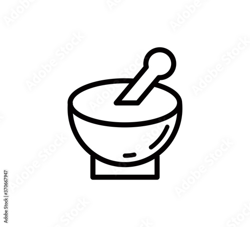 Herbal medical icon vector logo design template