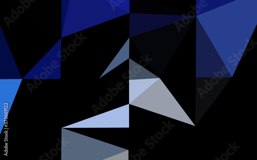 Light BLUE vector blurry triangle template.