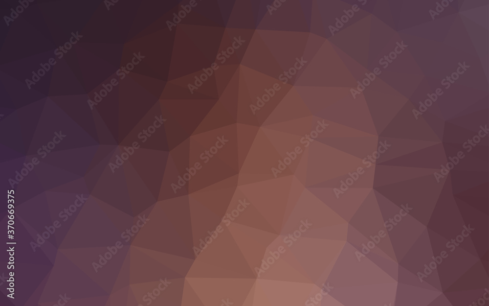 Obraz premium Dark Pink vector shining triangular pattern.