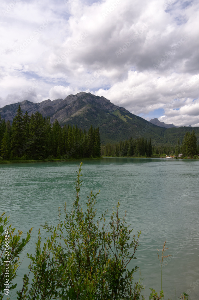 Bow River on a Partially Cloudy Afternoon