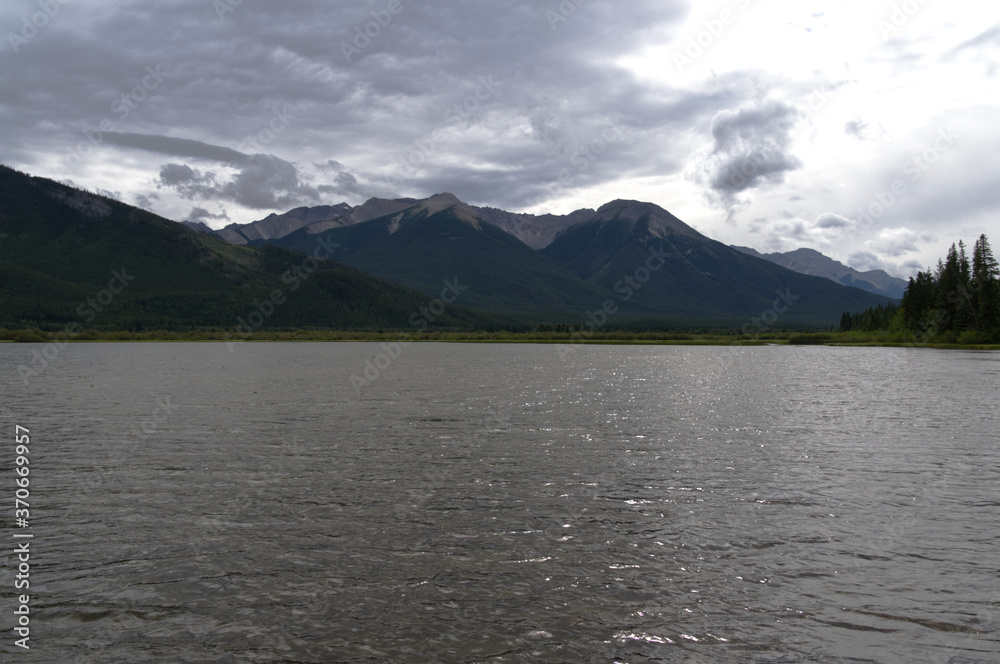 Vermillion Lakes on a Cloudy Day