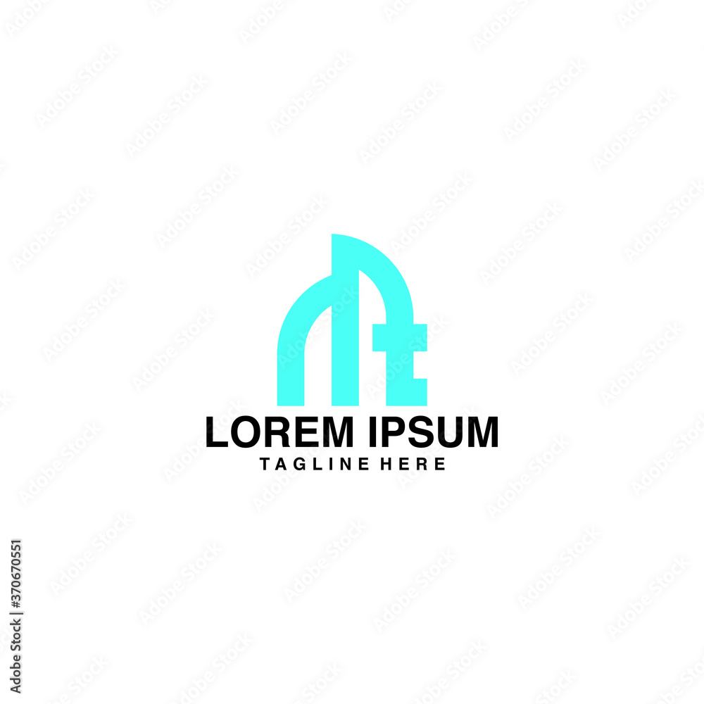 Initials M And T Words Combined, Forming Animal Elephant Logo Vector Icon Illustration Initials M And T Words Combined, Forming Animal Elephant Logo Vector Icon Illustration