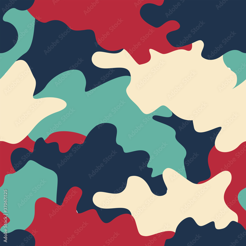 Colorful Seamless camouflage pattern background Colorful Seamless camouflage pattern background