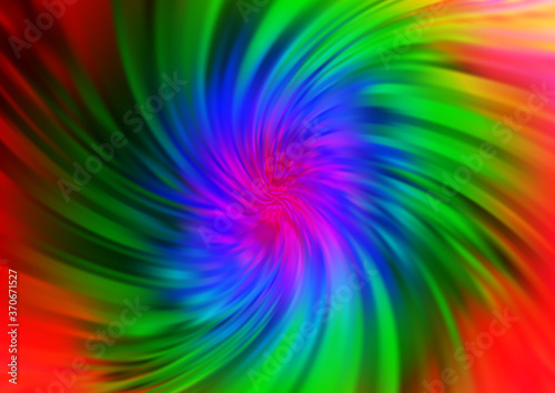 Fototapeta Naklejka Na Ścianę i Meble -  Light Multicolor, Rainbow vector background with liquid shapes.
