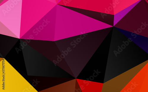 Light Multicolor, Rainbow vector low poly texture.