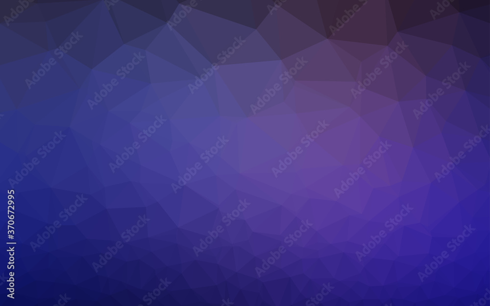 Dark Purple vector low poly cover. Dark Purple vector low poly cover.
