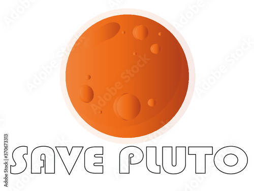 Pluto never forget astronaut vectoriel design
