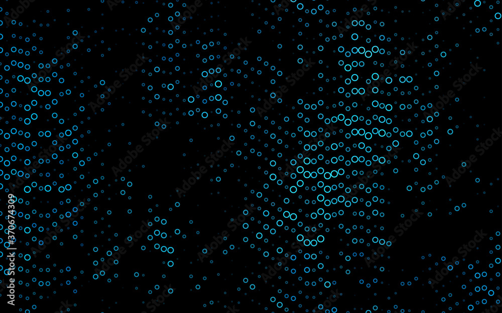Light BLUE vector layout with circle shapes. Light BLUE vector layout with circle shapes.