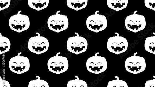 pumpkin seamless halloween pattern isolated repeat wallpaper background , illustration design