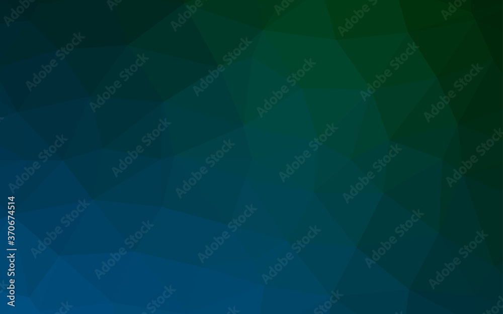 Dark Blue, Green vector blurry triangle texture. Dark Blue, Green vector blurry triangle texture.