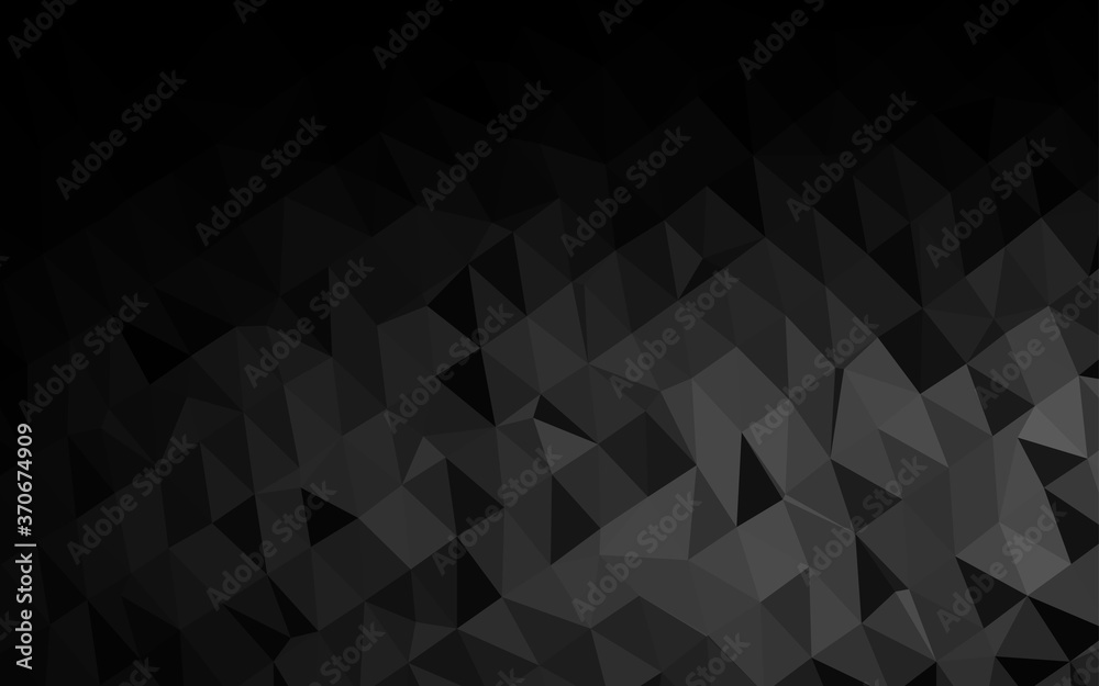 Dark Silver, Gray vector polygonal background. Dark Silver, Gray vector polygonal background.