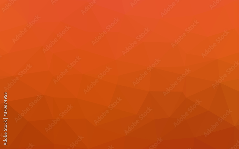 Light Orange vector blurry triangle pattern.