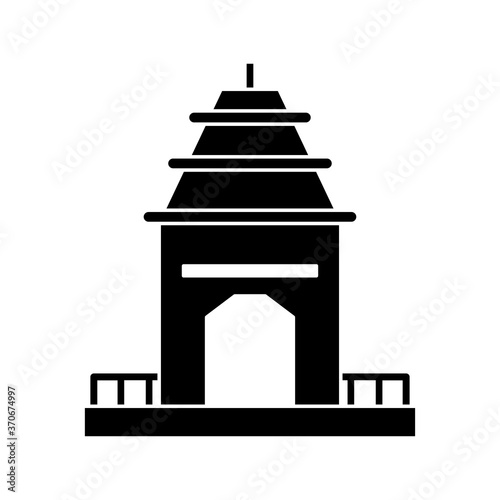 navratri temple ratha yatra silhouette style icon