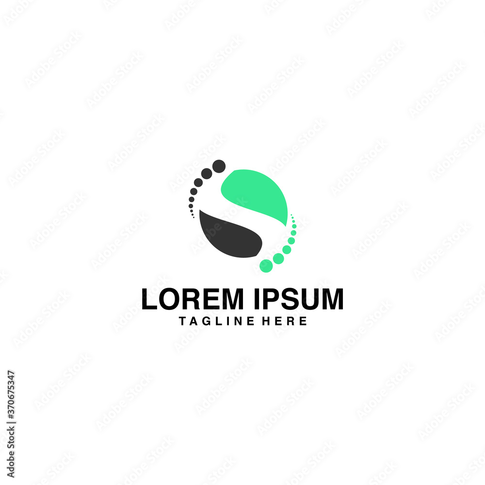 Fototapeta premium Knee Bone Therapy Logo Vector Icon Illustration