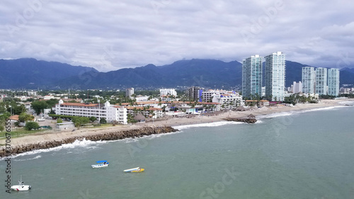 a view of the coastline in Puerto Vallarta
