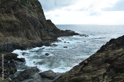 Danao beach resort rock formation and sea water