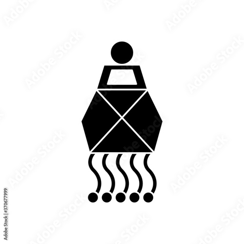 navratri lamp silhouette style icon