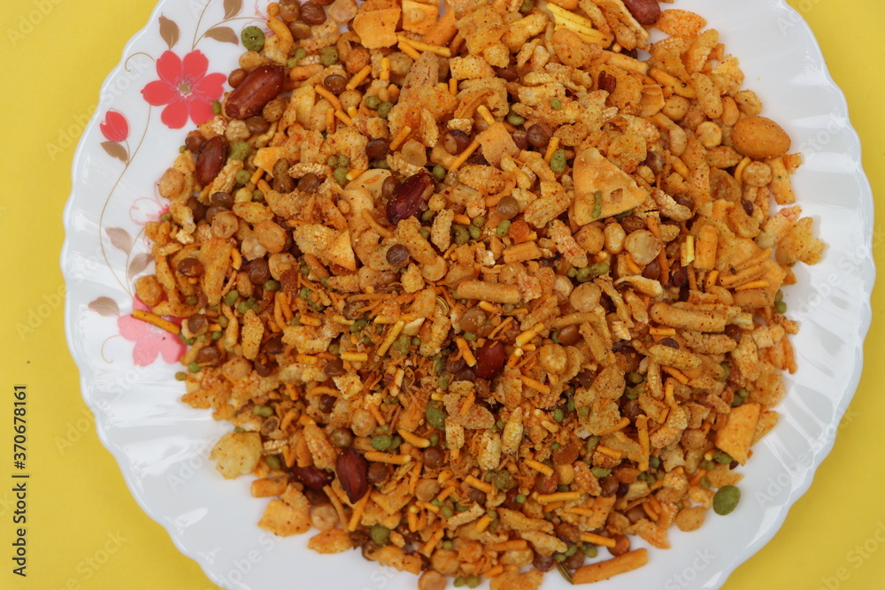 Namkeen or namkin or chiwada, savory snack in India during festivals