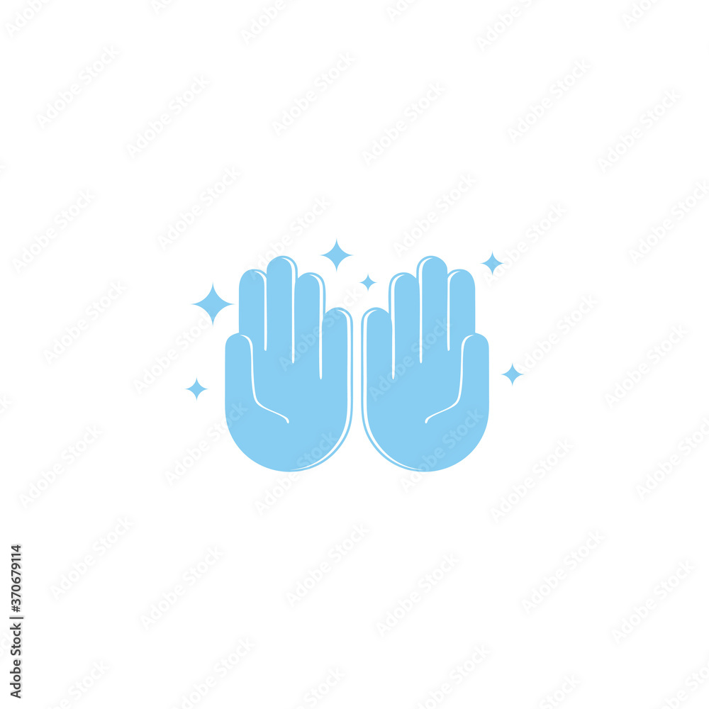 two clean hand wash symbol decoration vector two clean hand wash symbol decoration vector