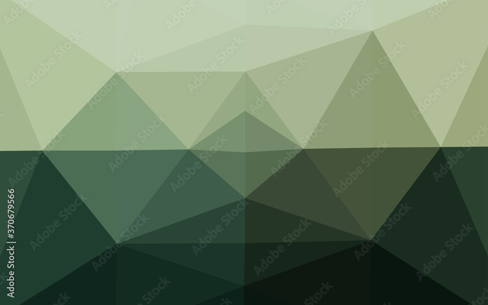 Obraz premium Light Green vector polygonal pattern.