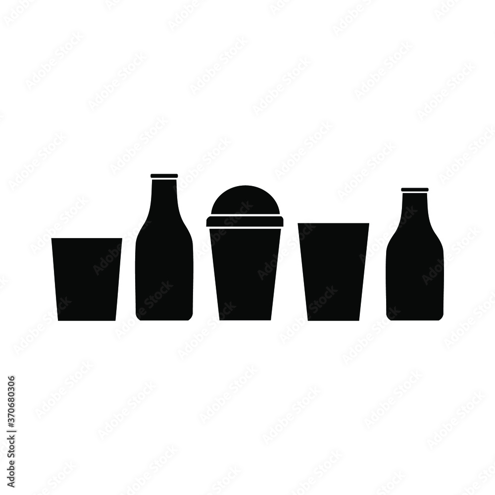collection of drinking glasses and bottles, beverage, glass collection of drinking glasses and bottles, beverage, glass