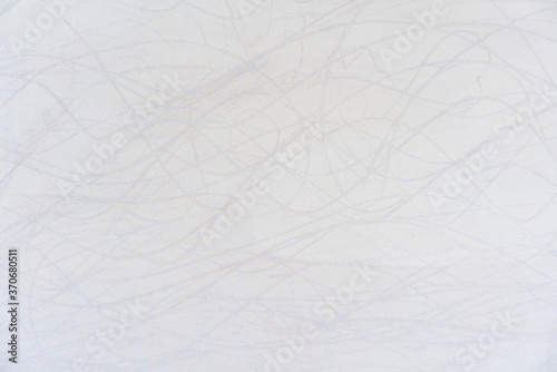 close up of White linen fabric texture or background