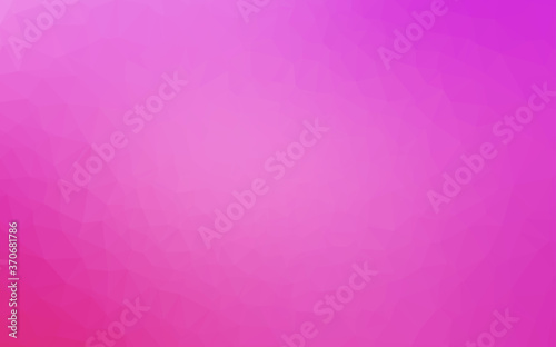 Light Pink vector shining triangular pattern.
