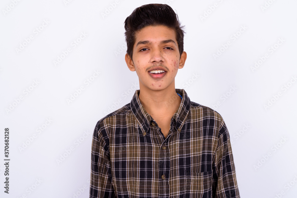 Portrait of young handsome Indian teenage boy Portrait of young handsome Indian teenage boy
