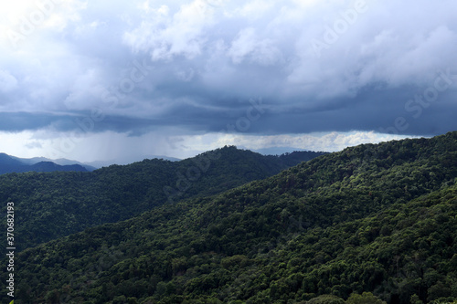 clouds over the mountains