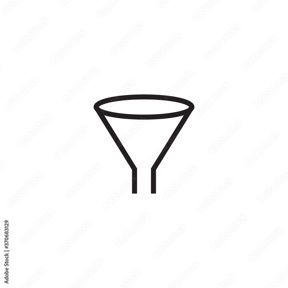 Funnel icon design template vector isolated Funnel icon design template vector isolated