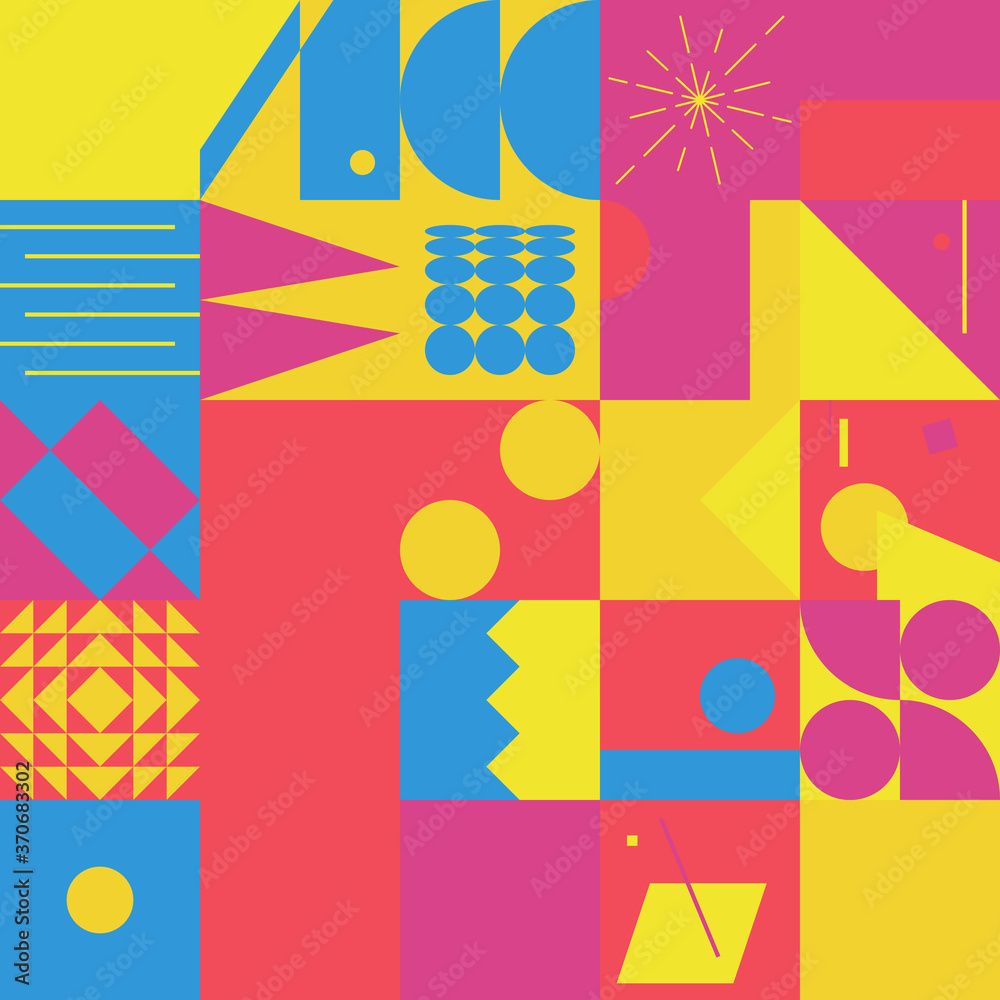 Deconstructed Abstract Vector Pattern Design Deconstructed Abstract Vector Pattern Design