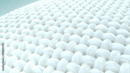 Close up fabric fiber. fiber with smooth surface. and the Surface is a waves. 