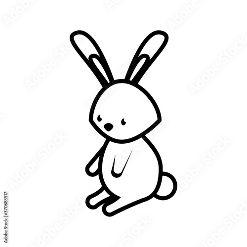 cute rabbit front line style icon