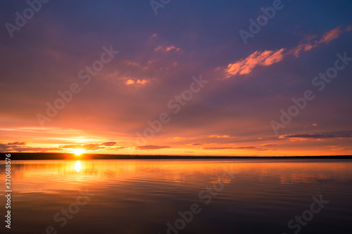 sunset over the sea