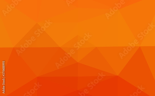 Light Orange vector shining triangular pattern.