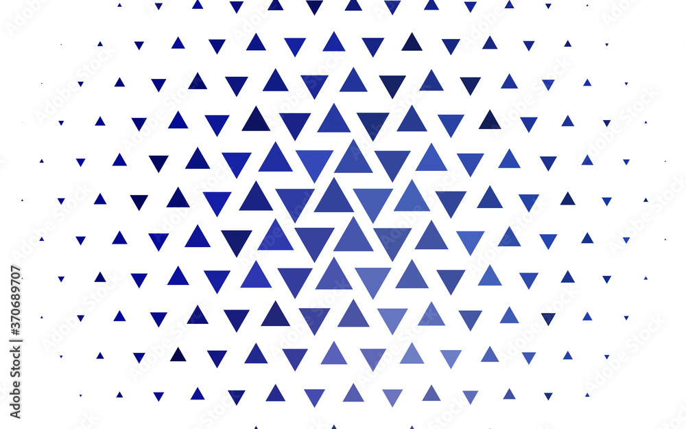 Light BLUE vector layout with lines, triangles. Light BLUE vector layout with lines, triangles.