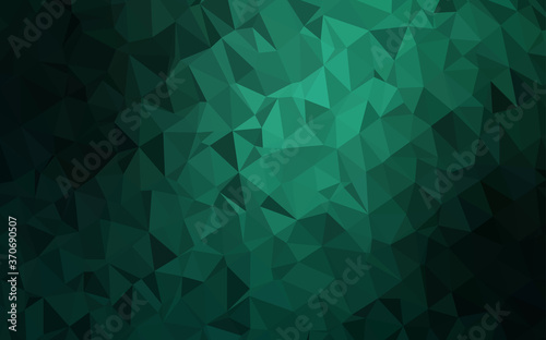 Light Green vector blurry triangle texture.